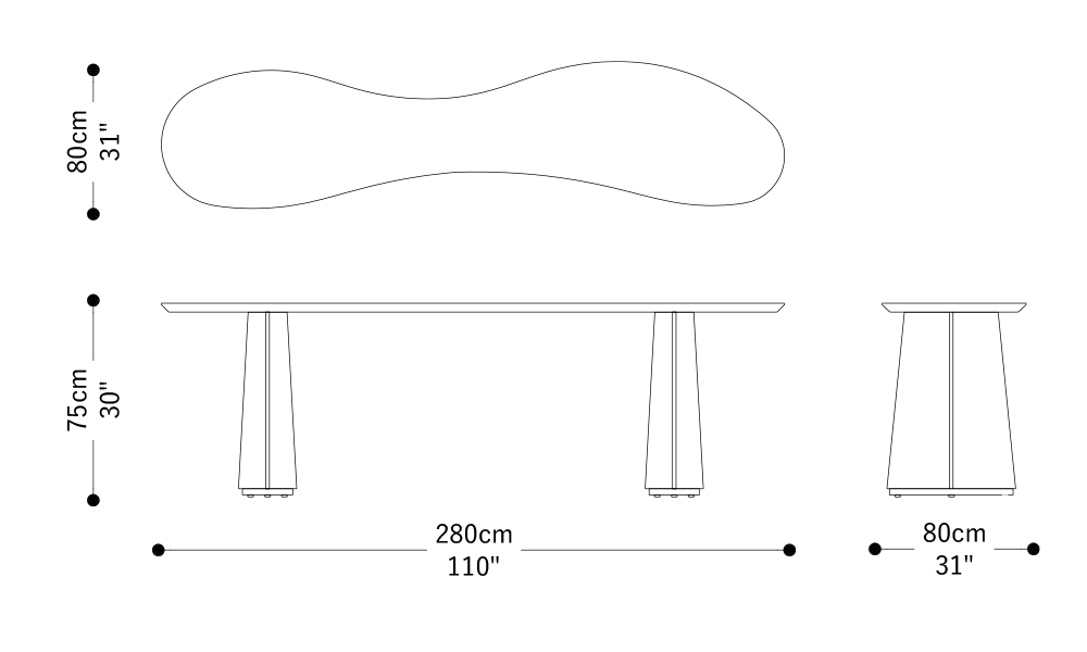 Imagen de las dimensiones principales del producto